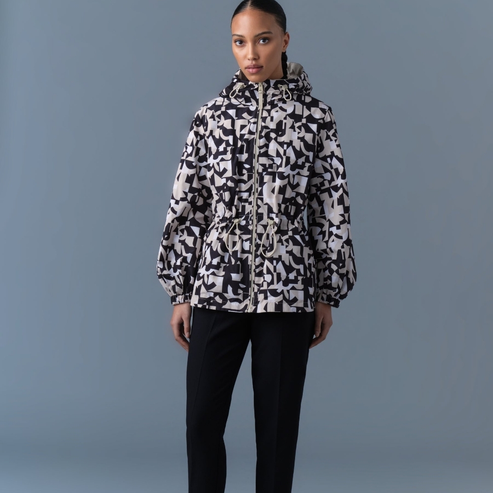 MACKAGE Off-White & Black Delia Reversible Jacket